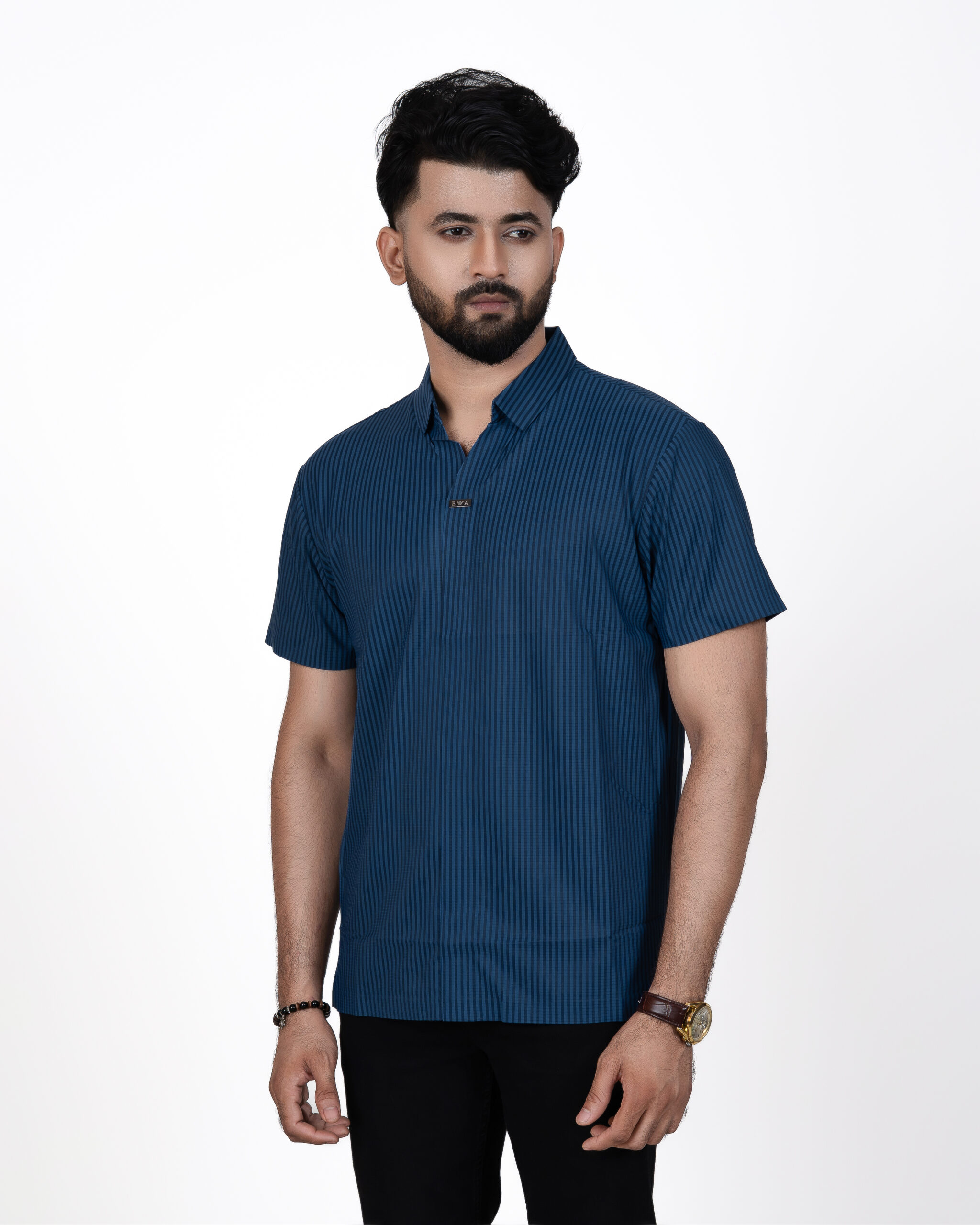 Men’s Lightweight Striped Polo Shirt