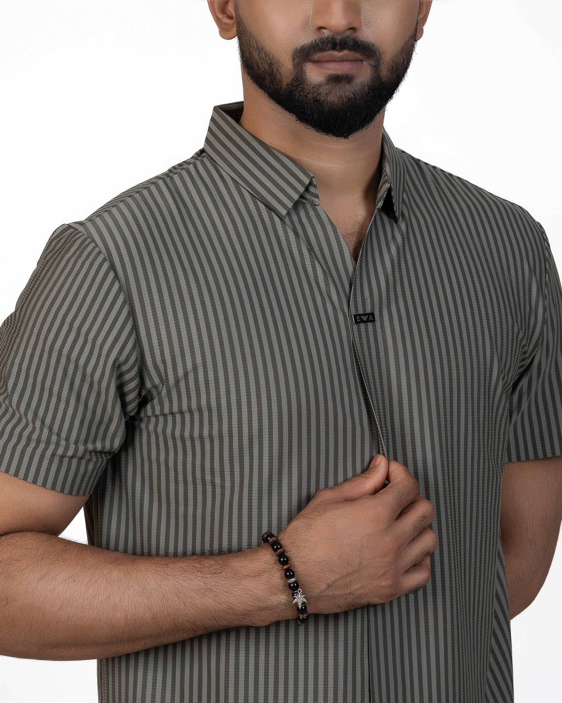 Men’s Lightweight Striped Polo Shirt - Image 2