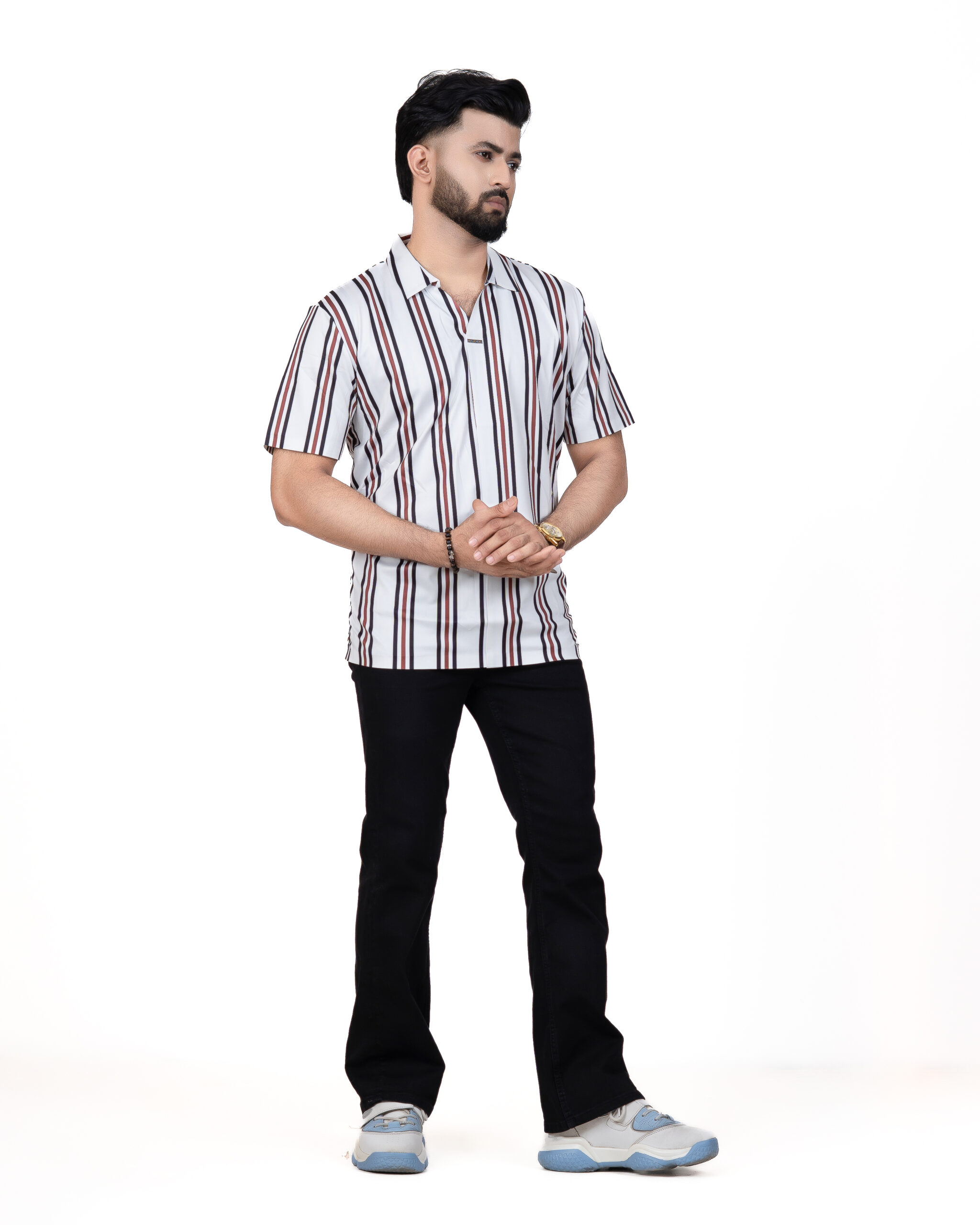 Premium Striped Polo Shirt