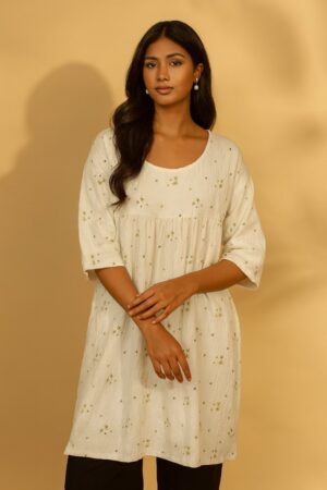 Floral Printed Long T -Shirt